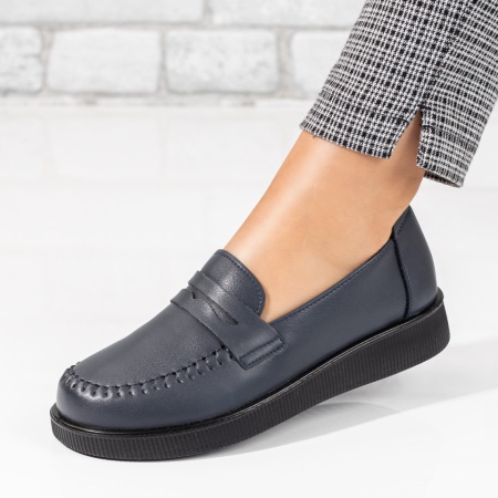 Mocasini dama cu talpa joasa albastri ZLZ10005, 1, elaza.ro