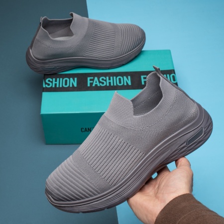 Reduceri Incaltaminte Barbati, Espadrile barbati din material textil gri ZLZ13196, elaza.ro