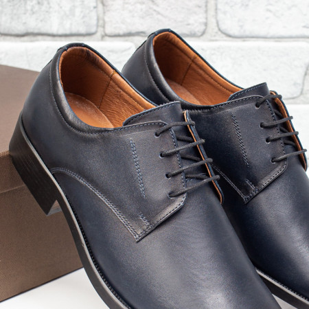 Pantofi eleganti barbati albastri din Piele naturala ZLZ03970, 3, elaza.ro
