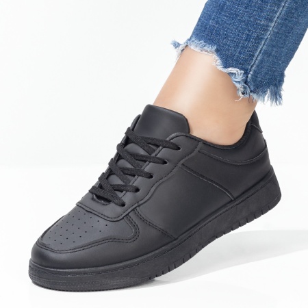 Pantofi sport dama, Tenisi dama negri cu talpa groasa ZLZ03446, elaza.ro