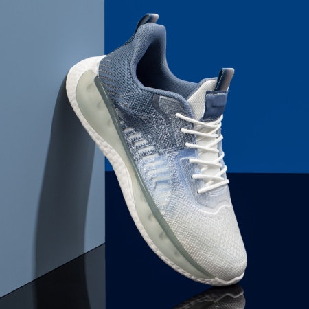 REDUCERI INCALTAMINTE, Pantofi sport barbati albi cu albastru ZLZ08529, elaza.ro
