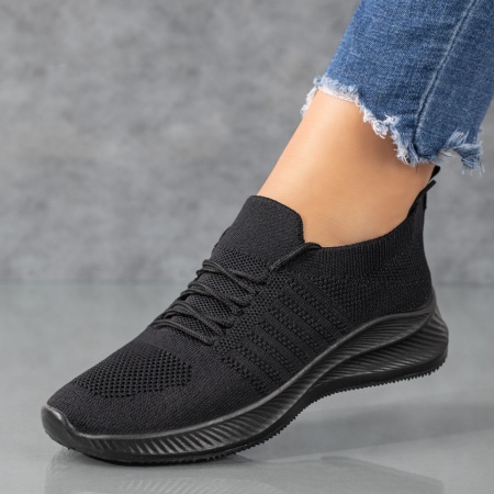 REDUCERI INCALTAMINTE, Pantofi sport dama negri cu siret ZLZ08860, elaza.ro