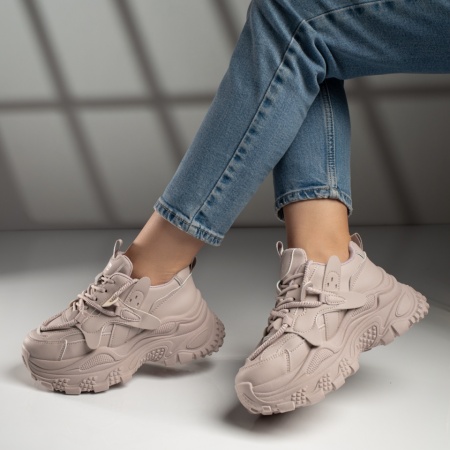 REDUCERI INCALTAMINTE, Pantofi sport dama cu talpa groasa mov ZLZ11698, elaza.ro