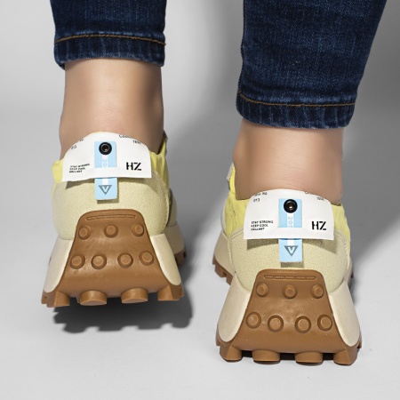 Pantofi sport dama galbeni cu siret ZLZ10941, 2, elaza.ro