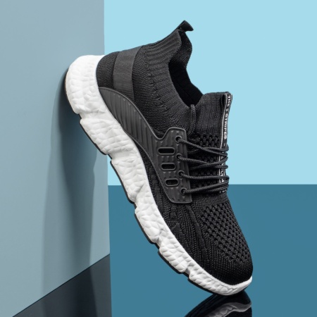 Reduceri Incaltaminte Barbati, Pantofi sport barbati negri cu siret ZLZ08656, elaza.ro