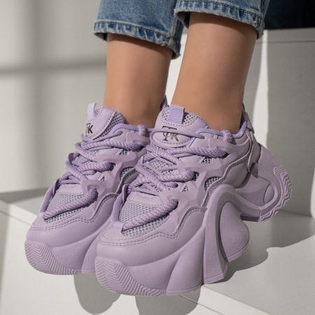 Pantofi sport dama, Pantofi sport dama cu talpa groasa mov ZLZ12978, elaza.ro