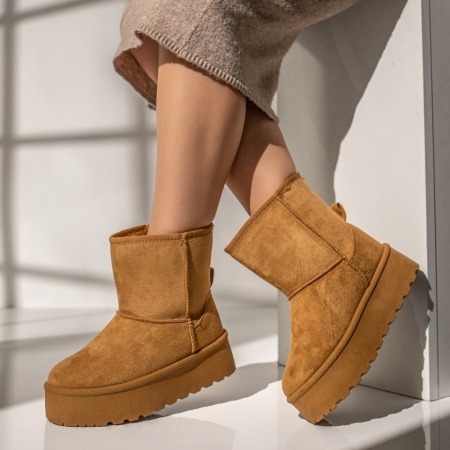 Cizme dama tip UG maro suede ZLZ12269, 2, elaza.ro