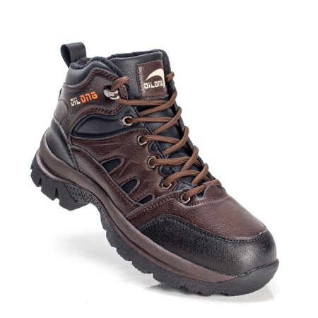 REDUCERI INCALTAMINTE, Ghete sport cu siret si talpa groasa unisex negru cu maro inchis ZLZ07364, elaza.ro