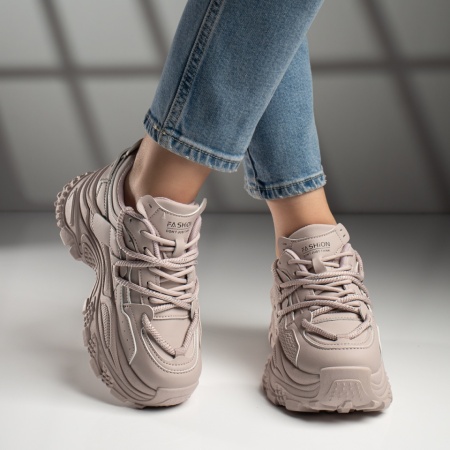 Pantofi sport dama cu siret mov ZLZ11699, 2, elaza.ro