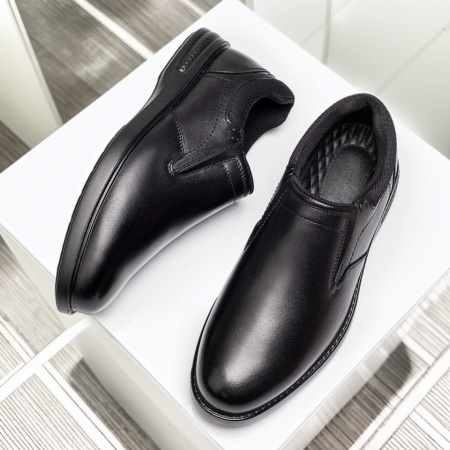 Pantofi casual barbati, Pantofi casual barbati negri din Piele naturala ZLZ13965, elaza.ro