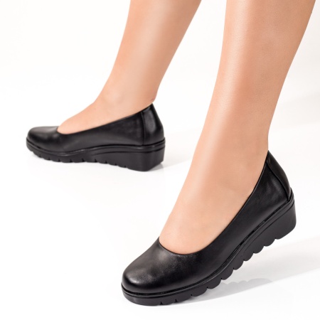 REDUCERI INCALTAMINTE, Pantofi casual cu platforma dama negri ZLZ09801, elaza.ro