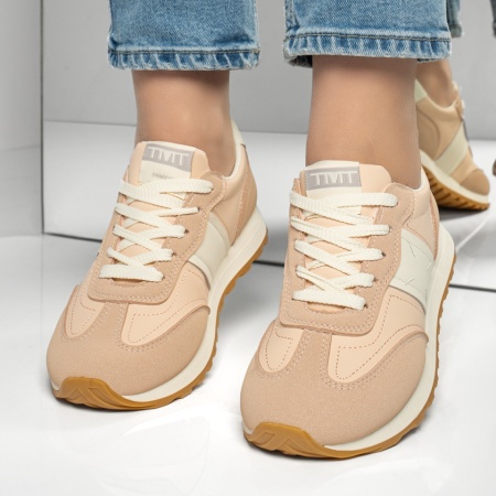 Pantofi sport dama, Pantofi sport dama cu siret roz ZLZ13018, elaza.ro