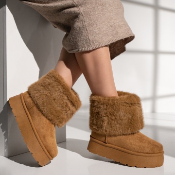 Cizme dama maro suede tip UG ZLZ12406, 2, elaza.ro