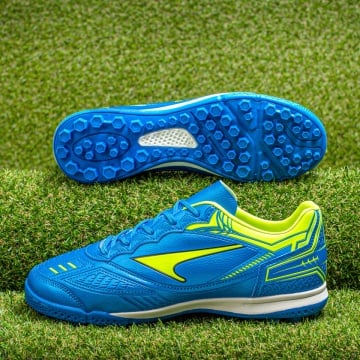Ghete fotbal barbati pentru gazon sintetic albastre cu verde ZLZ09839, 1, elaza.ro