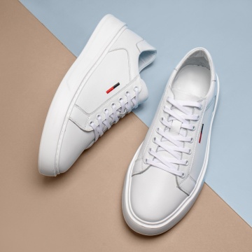 Pantofi casual barbati cu siret albi din Piele naturala ZLZ13774, 1, elaza.ro