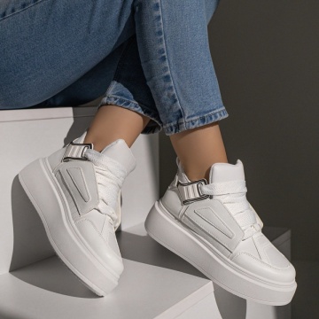 Ghete dama sport albe ZLZ12196, 1, elaza.ro