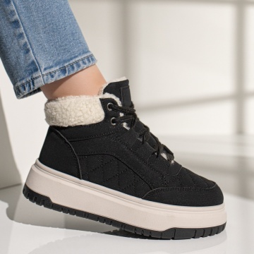 Ghete sport dama cu fermoar negre ZLZ12602, 1, elaza.ro