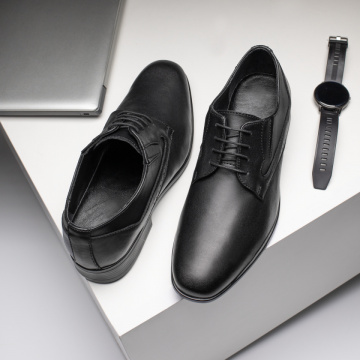 Pantofi barbati eleganti cu siret negri din Piele naturala ZLZ09404, 1, elaza.ro