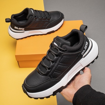 Pantofi sport barbati cu siret negri ZLZ13025, 1, elaza.ro