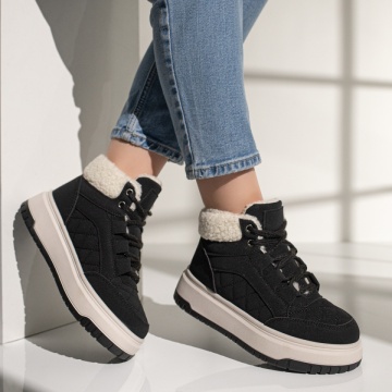 Ghete sport dama cu fermoar negre ZLZ12602, 2, elaza.ro