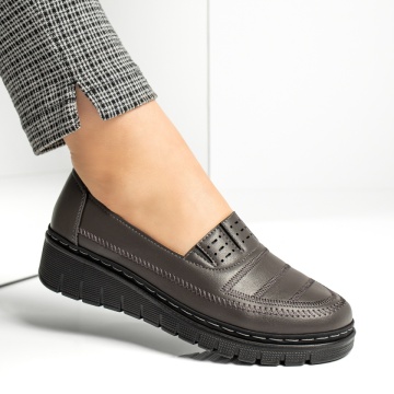 Pantofi casual dama cu platforma gri ZLZ13047, 1, elaza.ro