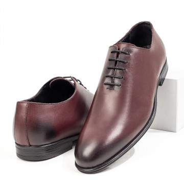 Pantofi eleganti barbati din Piele naturala visinii ZLZ08777, 1, elaza.ro
