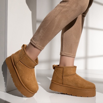 Cizme dama scurt tip UG maro suede ZLZ12746, 1, elaza.ro