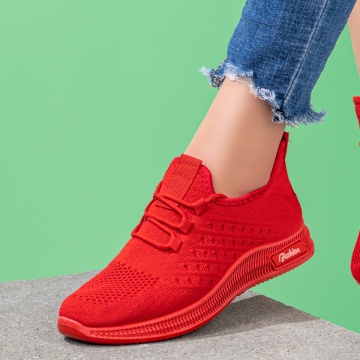 Pantofi sport dama cu siret rosii ZLZ08061, 1, elaza.ro