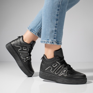 Ghete sport dama cu siret negre ZLZ11845, 2, elaza.ro