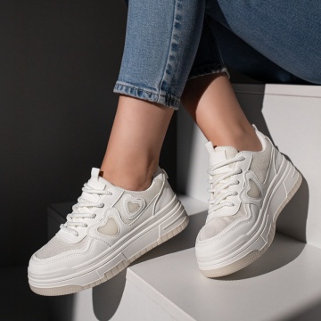 Pantofi sport dama albi ZLZ11670, 1, elaza.ro