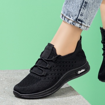 Pantofi sport dama cu siret negri ZLZ08060, 2, elaza.ro