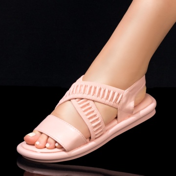 Sandale dama cu talpa joasa roz ZLZ05241, 2, elaza.ro