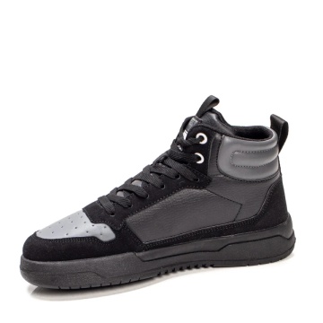 Ghete sport barbati negre cu gri cu siret ZLZ07040, 2, elaza.ro