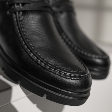 Pantofi casual dama cu siret negri din Piele naturala Suhr, 3, elaza.ro
