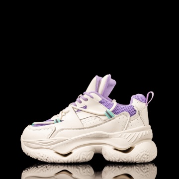 Pantofi sport dama mov cu talpa groasa ZLZ10075, 2, elaza.ro