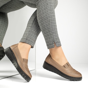 Pantofi casual dama cu platforma bej ZLZ13047, 1, elaza.ro