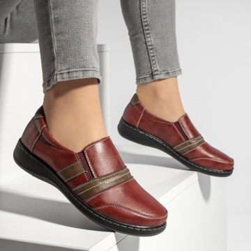 Pantofi casual dama visinii cu insertie de material elastic ZLZ13152, 2, elaza.ro