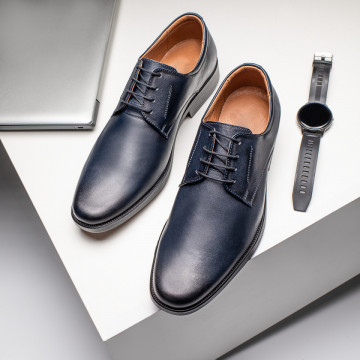 Pantofi eleganti barbati albastri din Piele naturala ZLZ03970, 5, elaza.ro