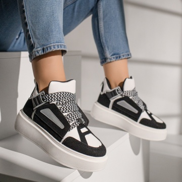 Ghete dama sport negre ZLZ12196, 1, elaza.ro
