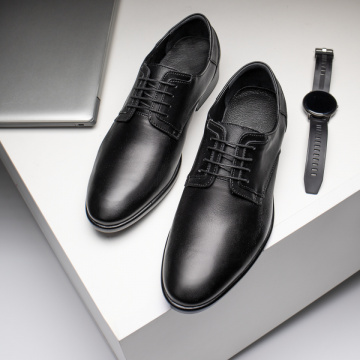 Pantofi barbati eleganti cu siret negri din Piele naturala ZLZ09408, 1, elaza.ro