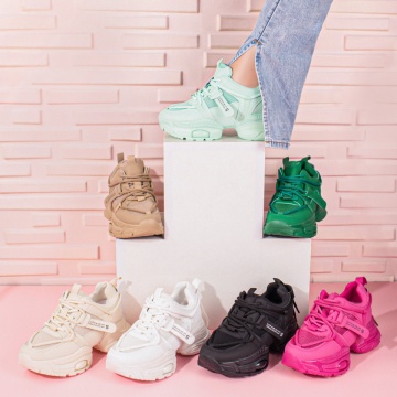 Pantofi sport dama cu siret verzi ZLZ09906, 2, elaza.ro