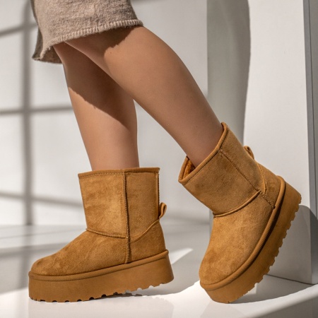 Cizme dama tip UG maro suede NINA11, 3, modlet.ro