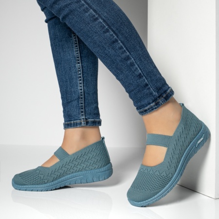 Espadrile dama cu talpa joasa si bareta albastru deschis ZEF13059, 2, zeforia.ro