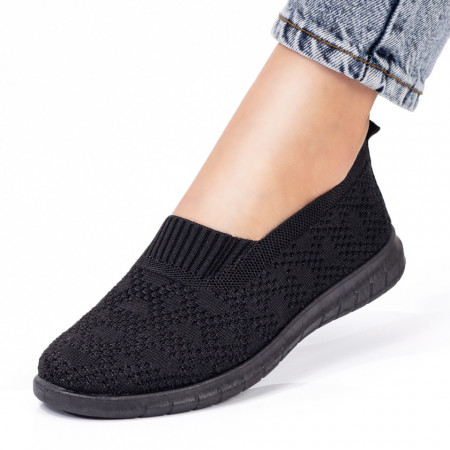 Espadrile sport dama negre MOD08410