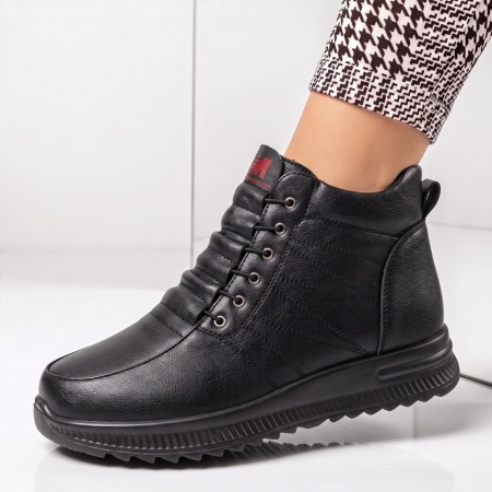 Ghete dama cu siret elastic negre IOANA31, 2, modlet.ro