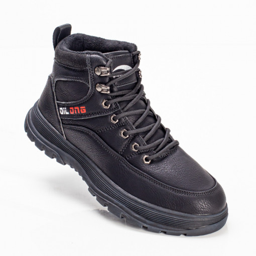 REDUCERI INCALTAMINTE, Ghete sport unisex negre cu siret MOD07363, modlet.ro