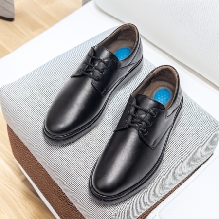 Pantofi casual barbati din piele naturala negri MOD13121, 3, modlet.ro