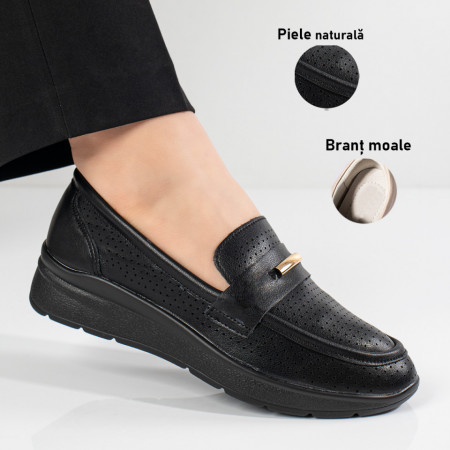Pantofi casual dama cu platforma negri MOD11102, 3, modlet.ro