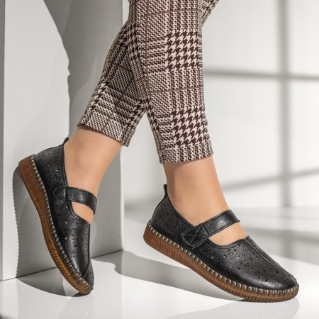 Pantofi casual dama negri cu scai MOD13269, 4, modlet.ro