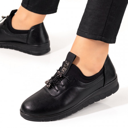 Pantofi casual dama, Pantofi casual dama negri MOD09984, modlet.ro